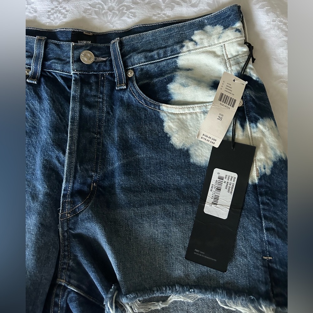 Anthropologie Edwin Cai Highrise denim shorts - Picture 6 of 10